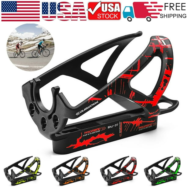 New Cycling Bicycle Bike Glass Fiber Plastic Water Bottle Holder Cages Rack well